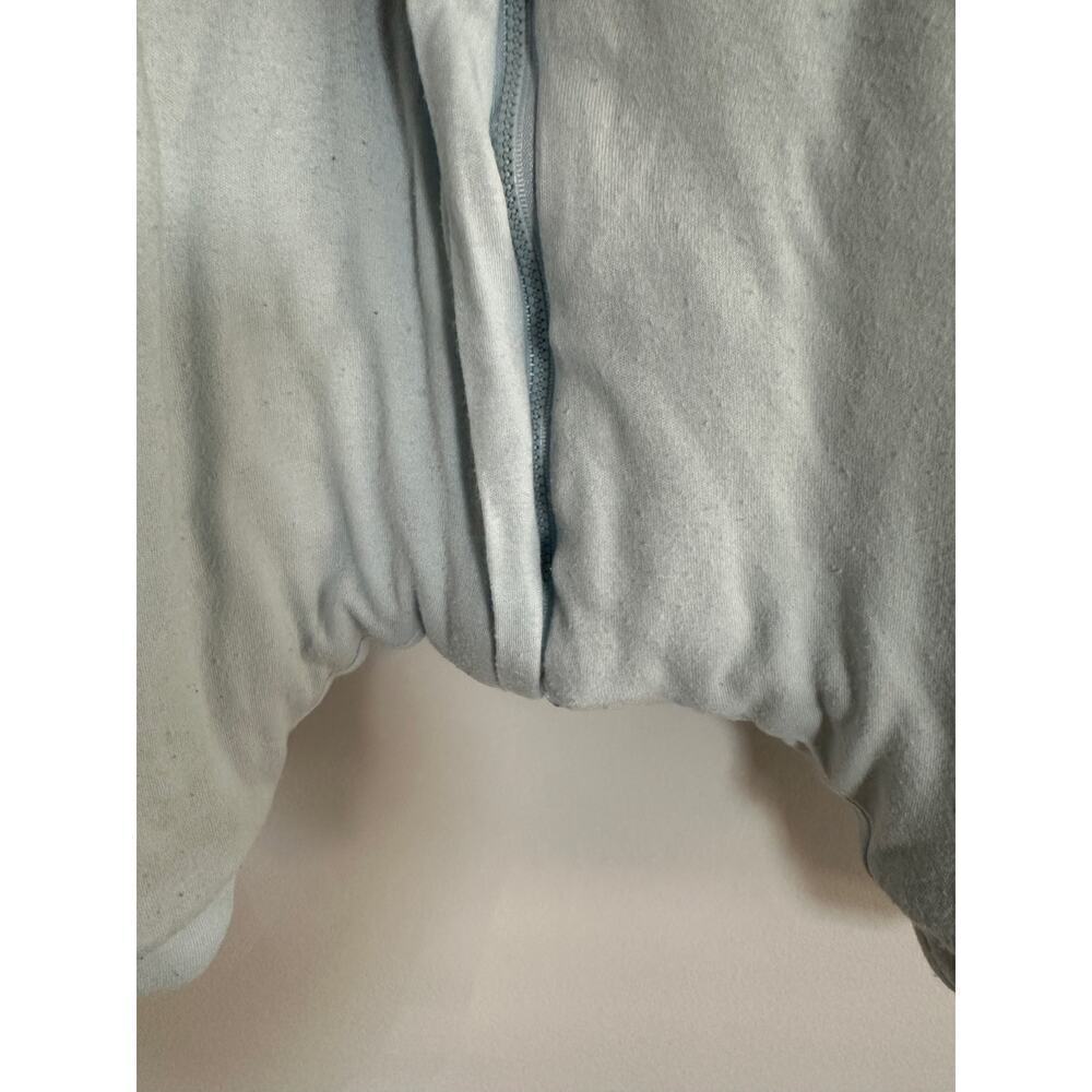 Light Blue Size 3 to 6 months Baby Boy Zip Love Cat Sleepsuit One Piece FLAWED - Picture 6 of 10
